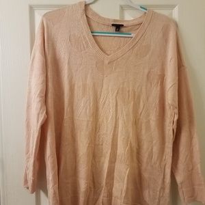 NWOT Torrid Light Pink Heart Sweater Size 00